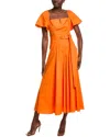Bgl Midi Dress In Orange