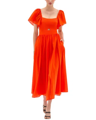 Bgl Midi Dress In Orange