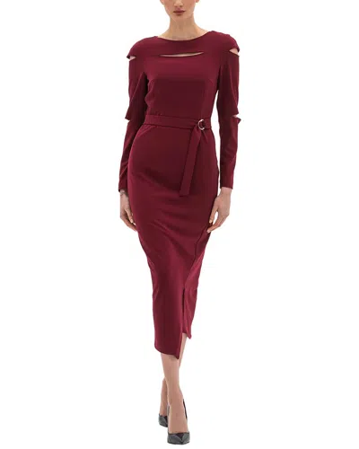 Bgl Midi Dress In Pomegranate