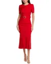 Bgl Midi Dress In Red