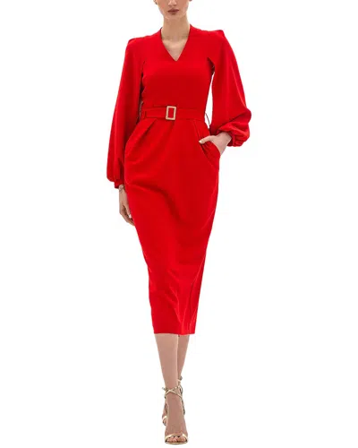 Bgl Midi Dress In Red