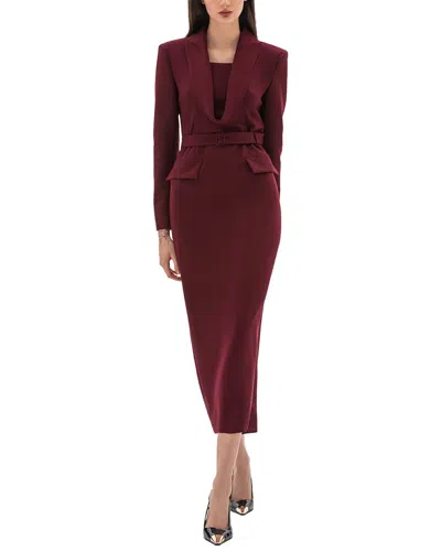 Bgl Midi Dress In Brown
