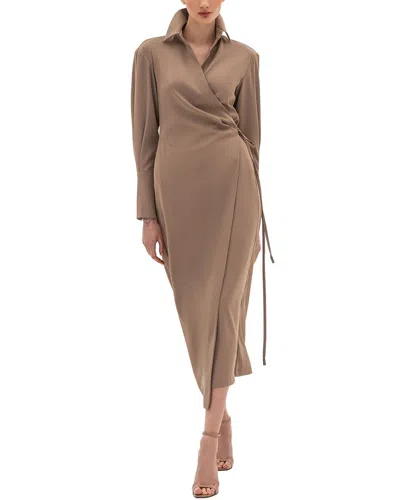 Bgl Midi Dress In Brown