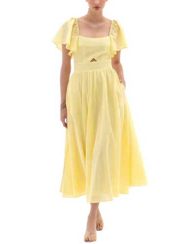 Bgl Midi Dress In Yellow