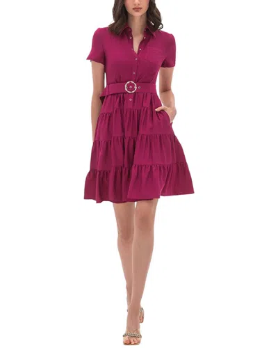 Bgl Mini Dress In Burgundy