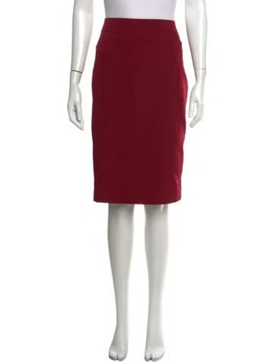Pre-owned Bgl Nylon Knee-length Skirt In Burgundy