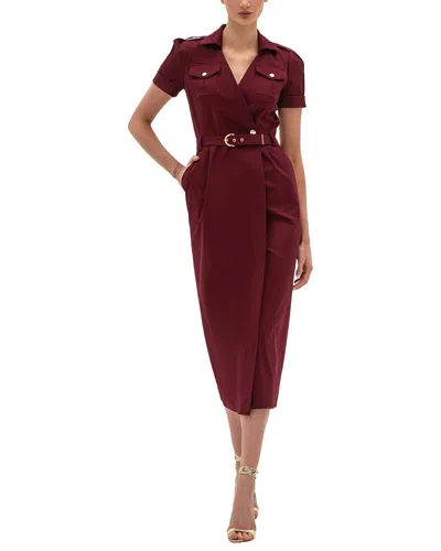 Bgl Shirtdress In Burgundy