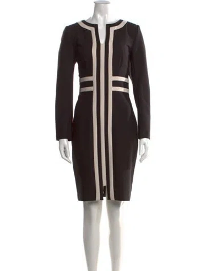 Pre-owned Bgl Silk Knee-length Dress In Black