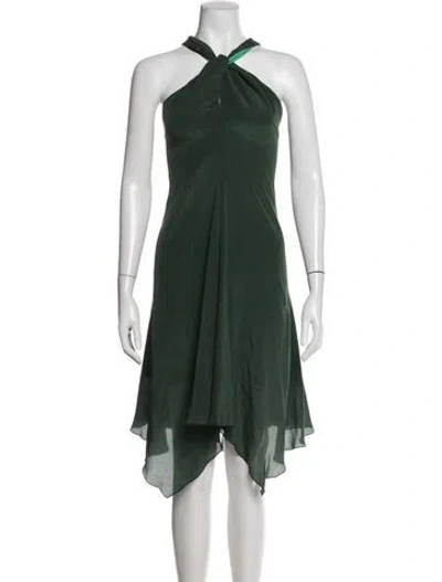Pre-owned Bgl Silk Mini Dress W/ Tags In Green
