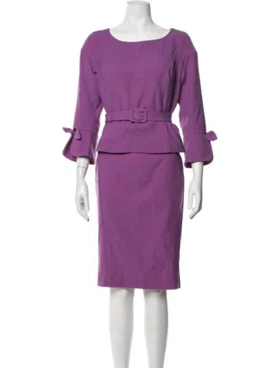 Pre-owned Bgl Skirt Set In Purple