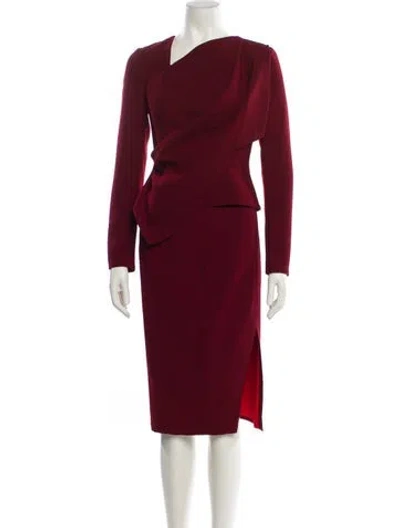 Pre-owned Bgl Skirt Set W/ Tags In Burgundy