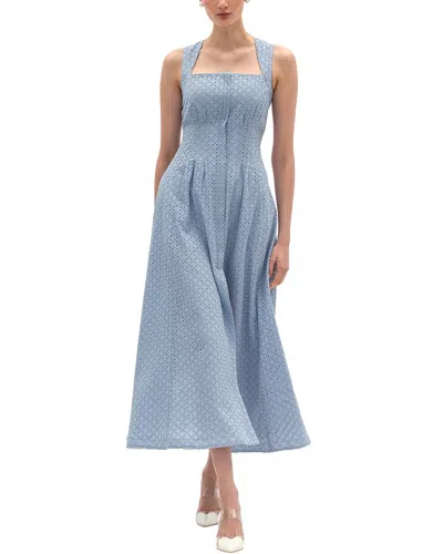 Bgl Sleeveless Midi Dress In Blue