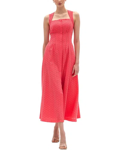 Bgl Sleeveless Midi Dress In Orange