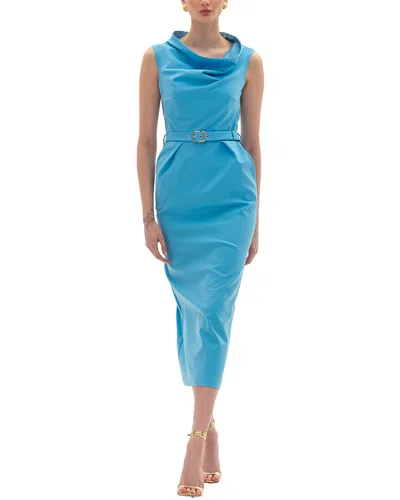 Bgl Sleeveless Sheath Dress In Blue