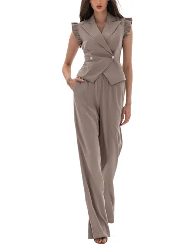 Bgl Vest & Pant Set In Brown