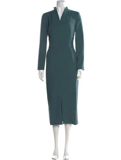 Pre-owned Bgl V-neck Long Dress W/ Tags In Green