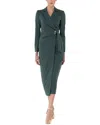 Bgl Wool-blend Midi Dress In Multi