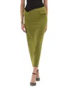 Bgl Wool-blend Skirt In Green