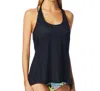 Bh Sport 2-in-1 With Strappy Sports Bra Tank In Abstract Warrior In Multi