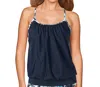 Bh Sport Layered Laser Cut With Attached Sports Bra Tank Top In Tropical In Multi