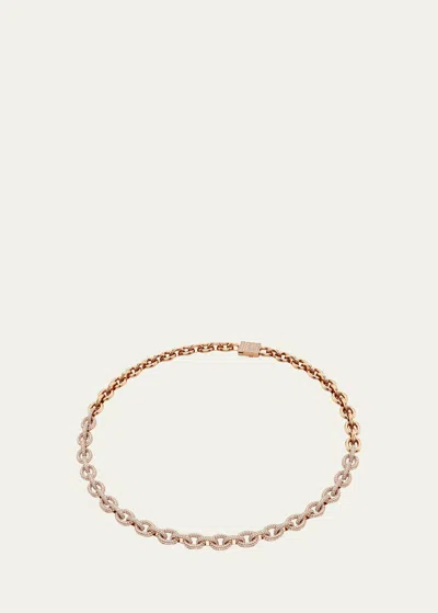 Bhansali Connect Collection Pave Diamond Necklace In Rose Gold
