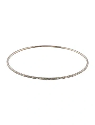 Pre-owned Bhansali Titanium Diamond Bangle Bracelet, 8" In Multi