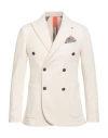 Bharnaba Man Blazer Cream Size 36 Recycled Fibers, Polyester, Elastane