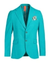 Bharnaba Man Blazer Emerald Green Size 42 Polyester