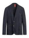Bharnaba Man Blazer Midnight Blue Size 48 Cotton, Elastane