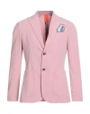 Bharnaba Man Blazer Pink Size 40 Polyester, Viscose, Elastane