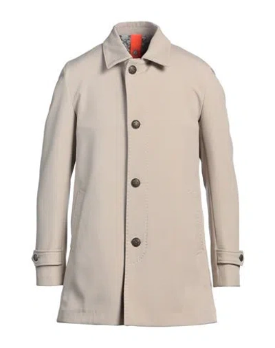 Bharnaba Man Coat Beige Size 42 Polyester, Elastane