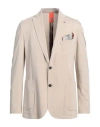 Bharnaba Man Blazer Beige Size 46 Viscose, Polyamide, Elastane In Beige
