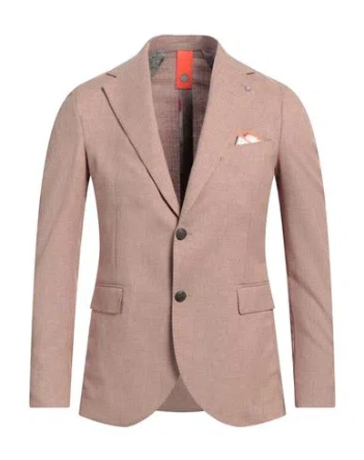Bharnaba Man Jacket Camel Size 46 Polyester In Beige