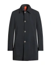Bharnaba Man Overcoat & Trench Coat Midnight Blue Size 44 Polyester, Elastane In Blue