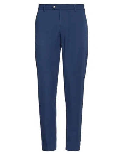 Bharnaba Man Pants Blue Size 30 Polyester, Viscose, Elastane