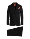 Bharnaba Man Suit Black Size 42 Viscose, Polyamide, Elastane