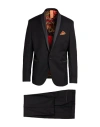 Bharnaba Man Suit Black Size 46 Polyester, Viscose, Elastane In Black