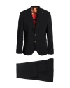 Bharnaba Man Suit Black Size 42 Polyester, Viscose, Elastane In Black