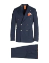 Bharnaba Man Suit Blue Size 40 Cotton, Polyamide, Elastane