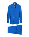 Bharnaba Man Suit Blue Size 46 Polyester, Viscose, Elastane