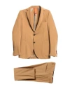 Bharnaba Man Suit Camel Size 34 Polyester, Viscose, Elastane In Beige