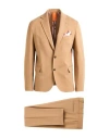 Bharnaba Man Suit Camel Size 46 Viscose, Polyamide, Elastane In Sand