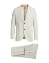 Bharnaba Man Suit Cream Size 36 Polyester, Viscose, Elastane In White