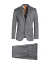 Bharnaba Man Suit Grey Size 48 Polyester, Viscose, Elastane