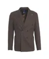 Bharnaba Ormoc' Double-breasted Blazer In Brown