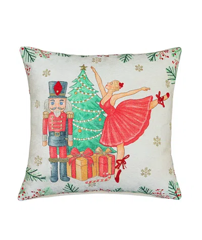 Bhawna's Fusion Vibhsa Alpine Holiday Joyful Birds Holiday Pillow, 20" X 20"