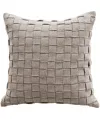 Bhawna's Fusion Vibhsa Baltic Cut And Sew Decorative Pillow, 20" X 20" In Brown