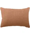 Bhawna's Fusion Vibhsa Baltic Cut And Sew Rice Stitched Throw Pillow, 14" X 24" In Brown