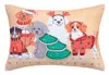 Bhawna's Fusion Vibhsa Merry Woofmas Christmas Pillow14x20 In Neutral