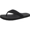 Bhfo Womens Solid Slip On Thong Sandals In Black